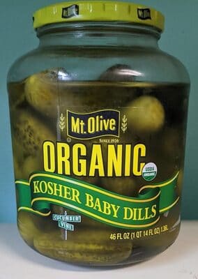 Mt. Olive Organic kosher baby dills