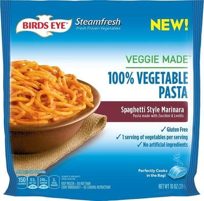 Birds Eye Steamfresh veggie made vegetable pasta
