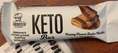 Genius Gourmet Genius Keto Bar- Creamy Peanut Butter Chocolate