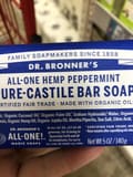 Dr. Bronner's All-One Peppermint Pure-Castile Bar Soap