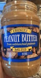 Trader Joe's Crunchy Peanut Butter from unblanched peanuts Salted Stir