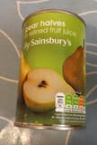 Sainsbury's Pear Halves in refined fruit juice