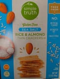 Simple Truth Gluten Free Rice & Almond Sea Salt Thin Crackers
