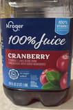 Kroger 100% Cranberry Juice