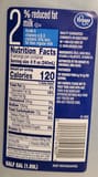 Kroger 2% Reduced Fat Milk