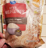 Kroger Riced Cauliflower