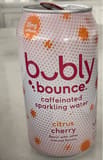 Bubly Bounce Citrus Cherry Caffeinated Sparkling Water