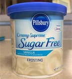 Pillsbury Creamy supreme sugar-free vanilla frosting