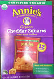 Annie's Homegrown Organic cheddar squares baked snack crackers