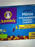 Annie's Organic Minis Strawberry Mango Cherry