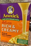 Annie's Homegrown Deluxe Aged Cheddar Macaroni & Cheese Made with Organic Pasta imp