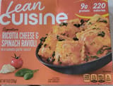 Lean Cuisine RICOTTA CHEESE & SPINACH RAVIOLI in a tomato garlic sauce