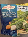 Birds Eye Broccoli, Carrots, Sugar Snap Peas & Water Chestnuts