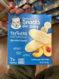Gerber Teethers Gentle Teething Wafers Banana Peach