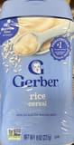 Gerber Rice Single Grain Cereal (Supported Sitter)