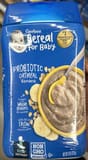Gerber Probiotic Oatmeal Banana Baby Cereal