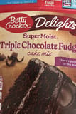 Betty Crocker Delights Triple chocolate fudge cake