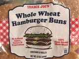 Trader Joe's Whole weat hamburger buns