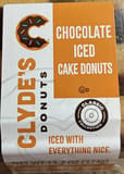 Clyde's Donuts Chocolate iced cake donuts
