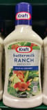 Kraft Buttermilk ranch dressing bottles