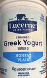Lucerne Dairy Farms Strained Greek Yogurt Nonfat Plain