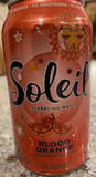 Soliel Blood orange flavored sparkling water beverage, blood orange