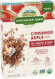 Cascadian Farm Organic No Sugar Added Cinnamon Apple Granola