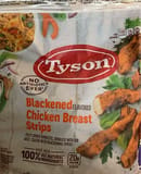 Tyson Blackened flavored unbreaded chicken breast strips