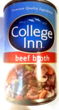 College inn, beef broth
