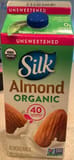 Silk Organic Almondmilk Unsweetened Original Refrigerated