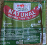 Applegate Natural uncured turkey hot dog, uncured turkey