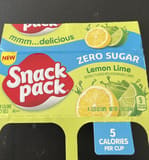 Conagra Brands Snack Pack Lemon Lime Juicy Gels