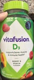 Vitafusion D3 Berry & Peach Flavors