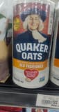 Quaker Oats Old Fashioned 100% Whole Grain Rolled Oats