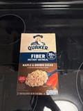Quaker Fiber Instant Oatmeal Maple & Brown Sugar