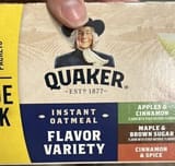 Quaker Instant Oatmeal Flavor Variety