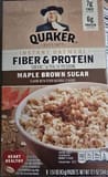 Quaker Instant Oatmeal Fiber & Protein Maple Brown Sugar