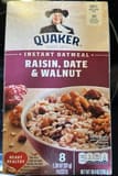Quaker Instant Oatmeal Raisin, Date & Walnut