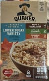 Quaker Instant Oatmeal Lower Sugar Variety