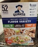 Quaker Instant Oatmeal Flavor Variety