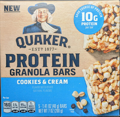 Quaker Protein Granola Bars Cookies & Cream