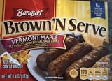 Banquet Brown 'N Serve Vermont Maple Fully Cooked Sausage Links