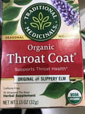 Traditional Medicinals Organic Throat Coat Herbal Supplement