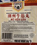 Venus Beef and tendon meatballs