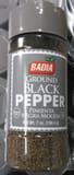 Badia Ground Black Pepper
