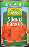 American Valley Low Sodium Sliced Carrots