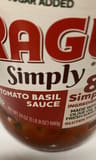 Ragu Simply 8 Tomato Basil Sauce (No Sugar Added)