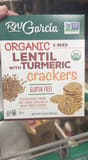 RW Garcia Organic Lentil With Turmeric Crackers
