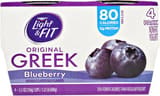 Dannon Light + Fit Greek blueberry yogurt