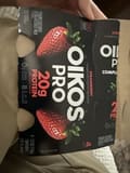 Oikos Pro Strawberry Flavored Nonfat Yogurt
